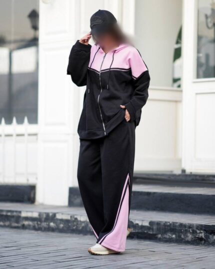 ست سويشرت شلوار دو رنگ 10788