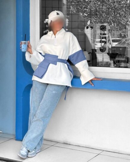 دورس نیم زیپ & جين 10792