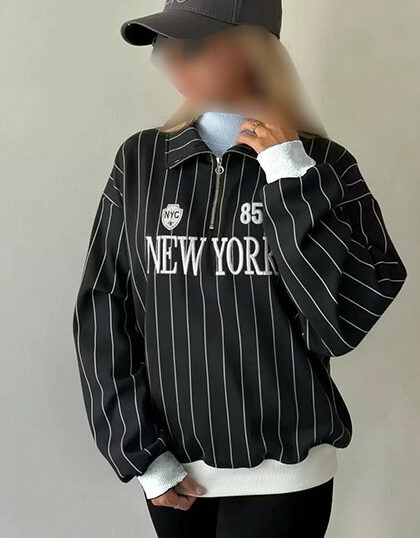 نیم زیپ باکسی NEW YORKکد 10782