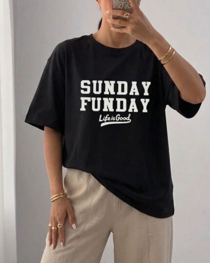 تیشرت باکسی sunday کد 10892